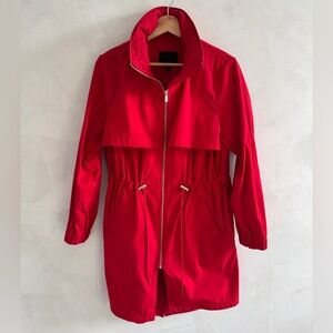 Banana Republic -  Red Water-Repellant Long Rain Jacket